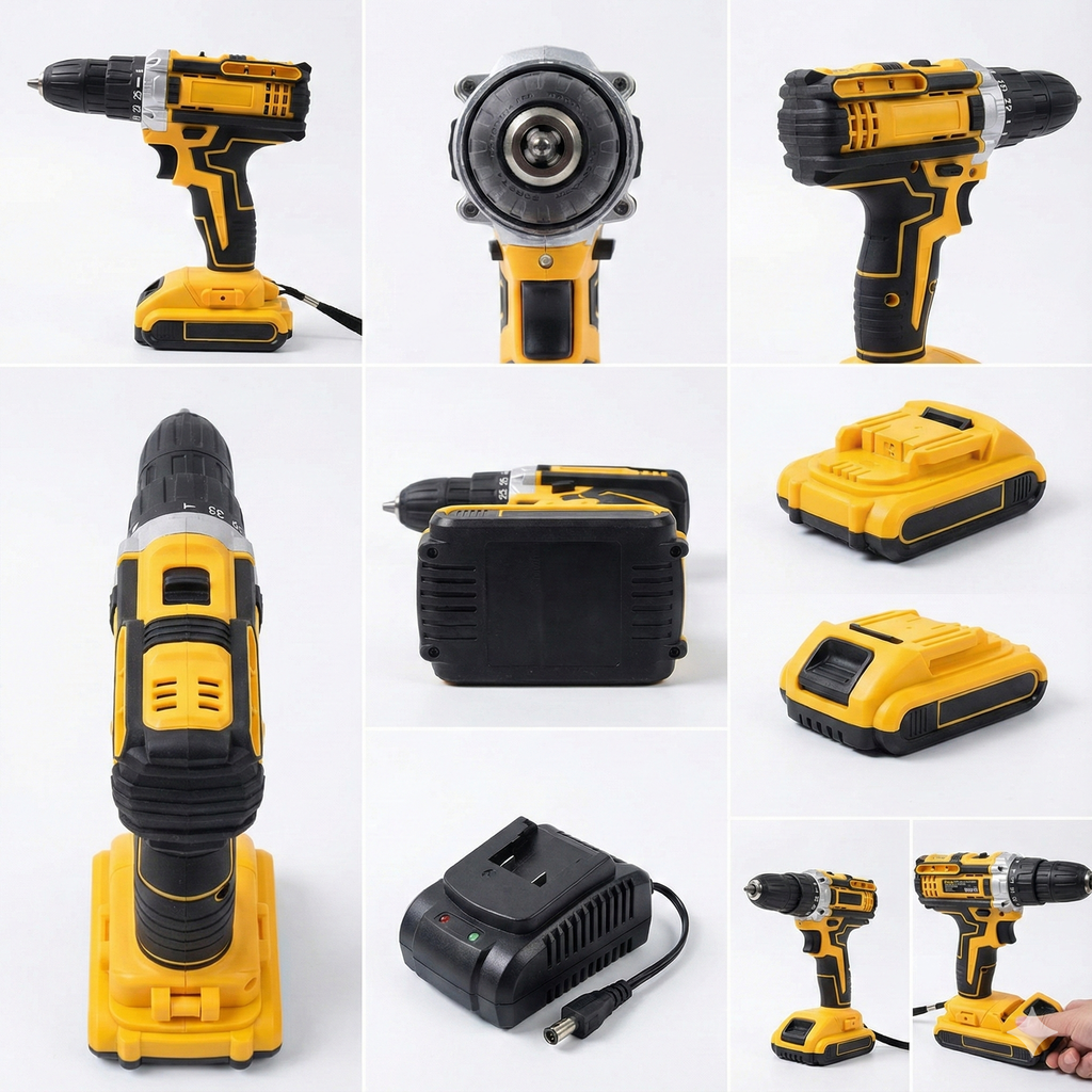 Ultimate 21V Cordless Drill Kit (29 Pcs) – Dual Lithium Battery Power