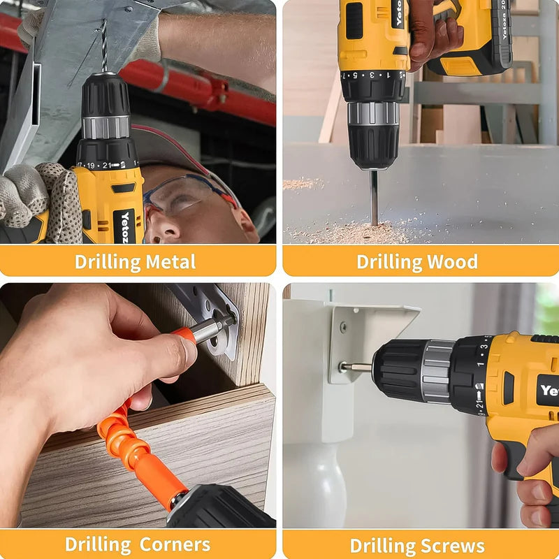 Ultimate 21V Cordless Drill Kit (29 Pcs) – Dual Lithium Battery Power