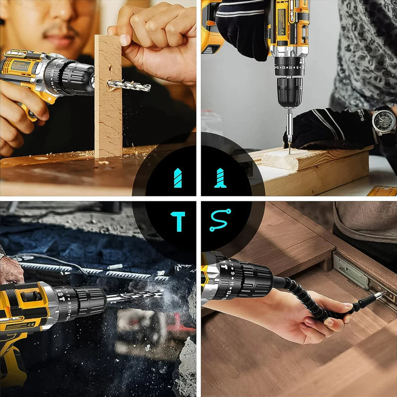 Ultimate 21V Cordless Drill Kit (29 Pcs) – Dual Lithium Battery Power