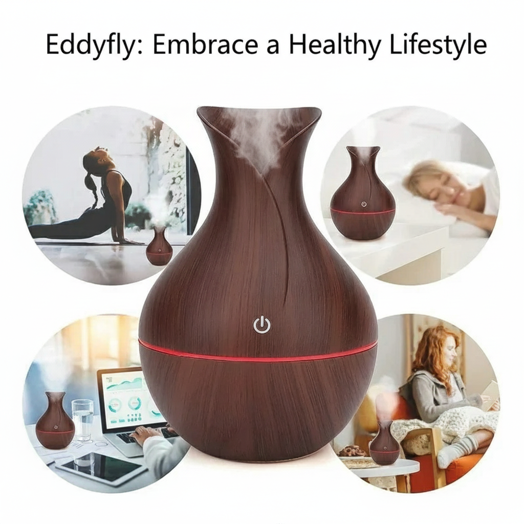 Zen-Mist Wooden Aromatherapy Diffuser & Humidifier