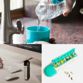 All-in-One Travel Water Bottle with Integrated Weekly Vitamin Planner