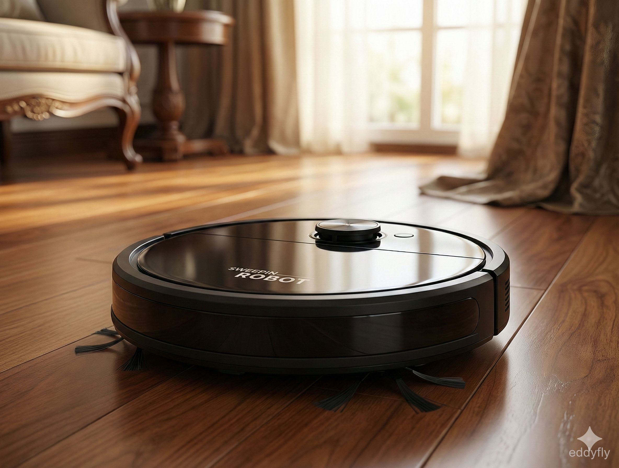 EddyFly Obsidian: The Ultra-Slim Intelligent Robot Vacuum